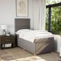 Preview: Boxspringbett mit Matratze Taupe 100x200 cm Stoff