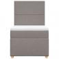 Preview: Boxspringbett mit Matratze Taupe 100x200 cm Stoff