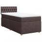 Preview: Boxspringbett mit Matratze Dunkelbraun 90x190 cm Stoff