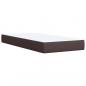 Preview: Boxspringbett mit Matratze Dunkelbraun 90x190 cm Stoff