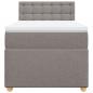 Preview: Boxspringbett mit Matratze Taupe 90x190 cm Stoff