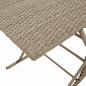 Preview: 7-tlg. Garten-Essgruppe mit Kissen Hellgrau Poly Rattan