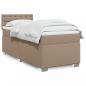 Preview: ARDEBO.de - Boxspringbett Matratze Cappuccino-Braun 100x200cm Kunstleder