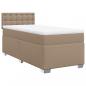 Preview: Boxspringbett Matratze Cappuccino-Braun 100x200cm Kunstleder