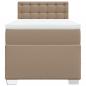 Preview: Boxspringbett Matratze Cappuccino-Braun 100x200cm Kunstleder