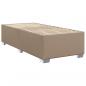 Preview: Boxspringbett Matratze Cappuccino-Braun 100x200cm Kunstleder