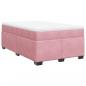 Preview: Boxspringbett mit Matratze Rosa 120x200 cm Samt