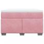 Preview: Boxspringbett mit Matratze Rosa 120x200 cm Samt