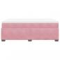 Preview: Boxspringbett mit Matratze Rosa 120x200 cm Samt