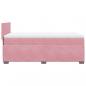 Preview: Boxspringbett mit Matratze Rosa 90x190 cm Samt