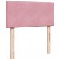 Preview: Boxspringbett mit Matratze Rosa 90x190 cm Samt