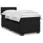 Preview: ARDEBO.de - Boxspringbett mit Matratze Schwarz 80x200 cm Samt