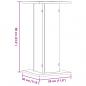 Preview: Lautsprecherständer 2Stk. Sonoma-Eiche 30x30x60cm Holzwerkstoff