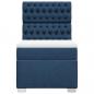 Preview: Boxspringbett mit Matratze Blau 90x200 cm Stoff