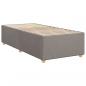 Preview: Boxspringbett mit Matratze Taupe 100x200 cm Stoff