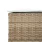 Preview: Garten-Barhocker mit Kissen 2 Stk. Beige Poly Rattan