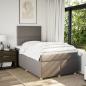 Preview: Boxspringbett mit Matratze Taupe 120x200 cm Stoff