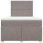 Preview: Boxspringbett mit Matratze Taupe 120x200 cm Stoff