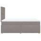 Preview: Boxspringbett mit Matratze Taupe 120x200 cm Stoff