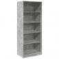 Preview: Kleiderschrank Betongrau 80x50x200 cm Holzwerkstoff