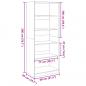 Preview: Kleiderschrank Betongrau 80x50x200 cm Holzwerkstoff