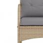 Preview: Garten-Schaukelstuhl mit Kissen Beige Poly Rattan