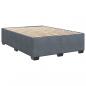 Preview: Boxspringbett mit Matratze Dunkelgrau 140x200 cm Samt