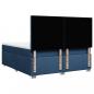 Preview: Boxspringbett mit Matratze Blau 200x200 cm Stoff