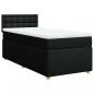 Preview: Boxspringbett mit Matratze Schwarz 90x190 cm Stoff