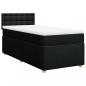 Preview: Boxspringbett mit Matratze Schwarz 90x200 cm Stoff