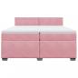 Preview: Boxspringbett mit Matratze Rosa 200x200 cm Samt