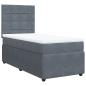 Preview: Boxspringbett mit Matratze Dunkelgrau 80x200 cm Samt