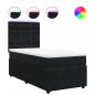 Preview: Boxspringbett mit Matratze Schwarz 90x190 cm Samt