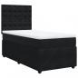 Preview: Boxspringbett mit Matratze Schwarz 90x190 cm Samt