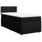 Preview: Boxspringbett mit Matratze Schwarz 90x190 cm Stoff