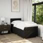 Preview: Boxspringbett mit Matratze Schwarz 90x190 cm Stoff