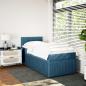 Preview: Boxspringbett mit Matratze Blau 80x200 cm Samt