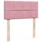 Preview: Boxspringbett mit Matratze Rosa 80x200 cm Samt