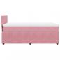 Preview: Boxspringbett mit Matratze Rosa 80x200 cm Samt