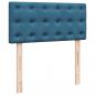 Preview: Boxspringbett mit Matratze Blau 80x200 cm Samt