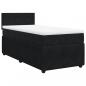 Preview: Boxspringbett mit Matratze Schwarz 90x190 cm Samt