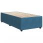 Preview: Boxspringbett mit Matratze Blau 90x190 cm Samt