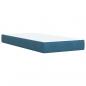 Preview: Boxspringbett mit Matratze Blau 90x190 cm Samt