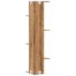 Preview: Wand-Eckregal Artisan-Eiche 36,5x36,5x140 cm Holzwerkstoff