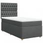 Preview: Boxspringbett mit Matratze Dunkelgrau 80x200 cm Stoff