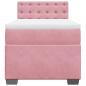 Preview: Boxspringbett mit Matratze Rosa 80x200 cm Samt