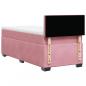 Preview: Boxspringbett mit Matratze Rosa 80x200 cm Samt