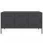 Preview: TV-Schrank Schwarz 100,5x39x50,5 cm Stahl