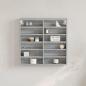 Preview: ARDEBO.de - Vitrinenschrank Grau Sonoma 60x8,5x58 cm Holzwerkstoff