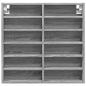 Preview: Vitrinenschrank Grau Sonoma 60x8,5x58 cm Holzwerkstoff